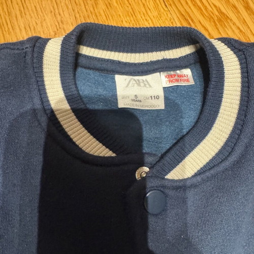 Zara jacket 110 cm for 5 years like new, blue