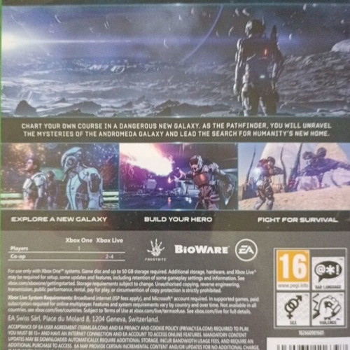 Mass Effect Andromeda Xbox One game