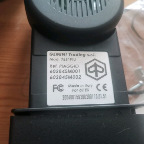 Piaggio Gemini Vespa GT Alarm 602845M001 602845M002 new with wiring
