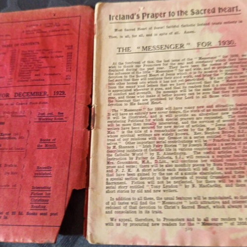 Irish religious magazine 1929 used with cover wear