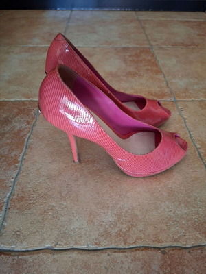 Γόβες Dior peep toe ροζ σαν καινούργιες