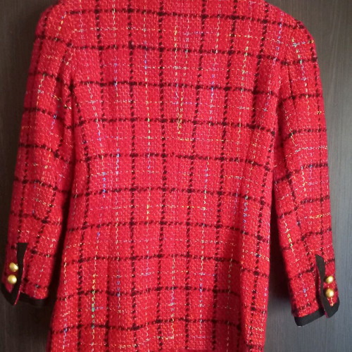 Artisti Italiani women's blazer red check like new