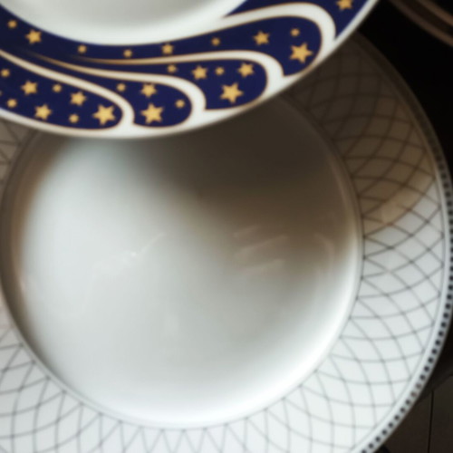 Porcelain platters used, pack of 6 pieces