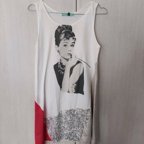 Audrey Hepburn Heel Athens Lab blouse used, white, size M