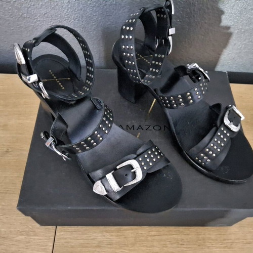 Glamazons women's sandals like new, black, size 38
