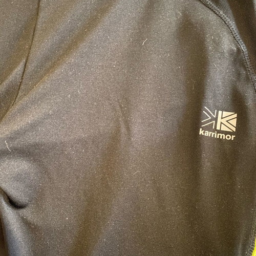 Karrimor leggings women’s size L like new, black with neon yellow