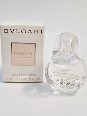 Bvlgari Omnia Crystalline Mini Perfume Eau de Toilette 5ml new