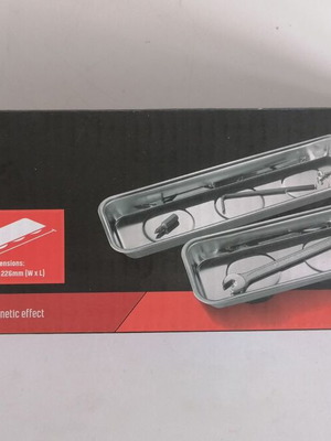 Parkside magnetic trays new, pack of 2 stainless steel
