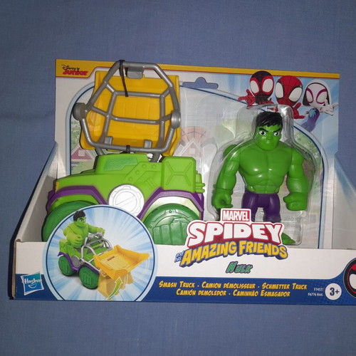Spidey Amazing Friends Hulk φιγούρα και όχημα καινούργιο
