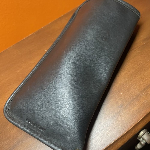 Gianni Versace leather glasses case, vintage 90s, Medusa logo