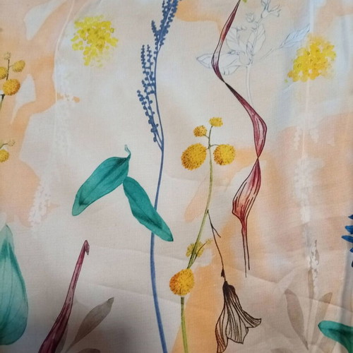 Zara Satin and Cotton Floral Blouse like new, size S-M