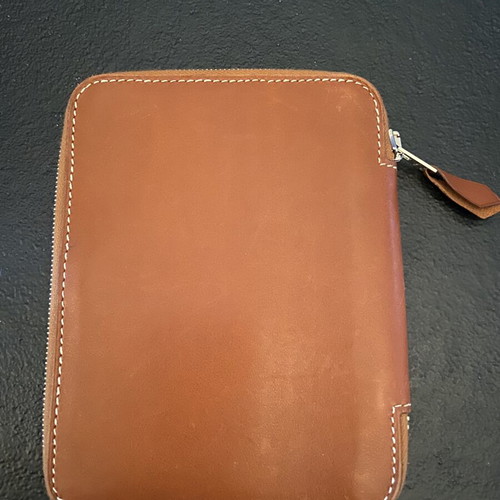 Hermès soft leather wallet agenda, brown