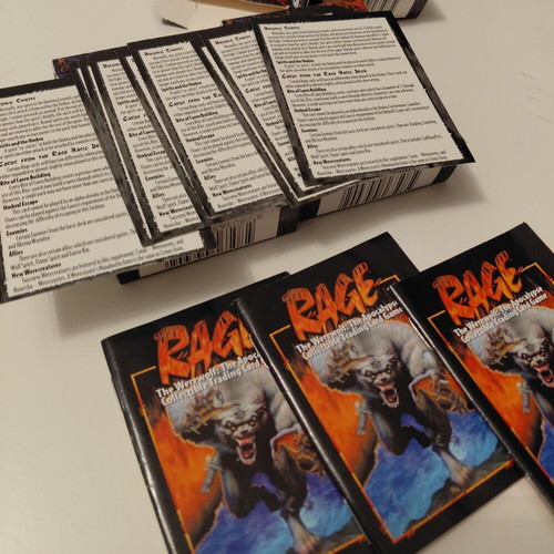Rage The Werewolf The Apocalypse TCG Limited Edition 3 Decks like new