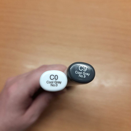 Copic Sketch markers with dual tip, like new, pack of 2