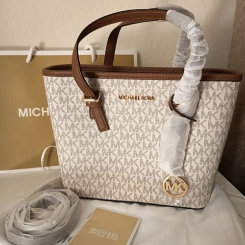 Michael Kors shoulder bag new, Jet Set Travel XS Carryall Convertible Tote model, beige