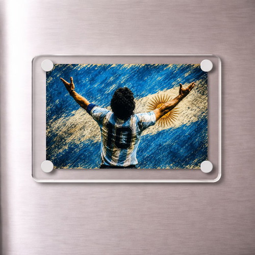 Diego Maradona Argentina World Cup Acrylic Magnet new