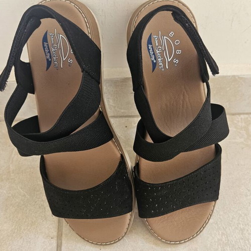 Skechers Arch Fit anatomical platform sandals, black, size 38