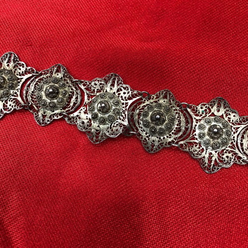 Silver filigree bracelet used, 19th century