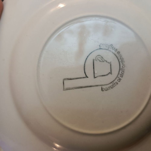 Staffordshire England collectible plates used, set of 3 pieces