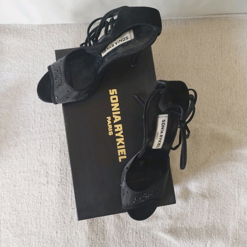 Sonia Rykiel sandals like new, black, 10 cm heel, size 36