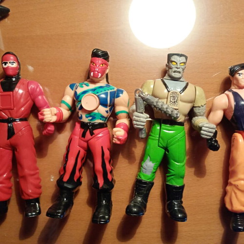 Karate Fighters large set with 4 players used