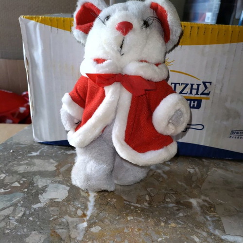Festive plush mouse new