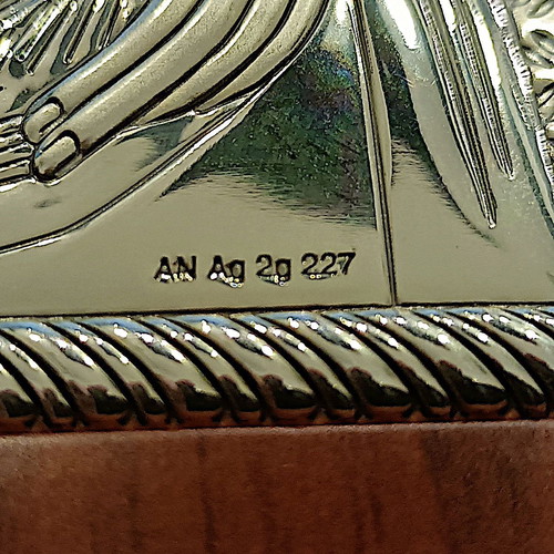 Silver icon Panagia Odigitria like new, 19x16cm