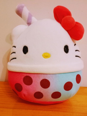 Hello Kitty Boba Tea Squishmallow λούτρινο παιχνίδι σαν καινούργιο