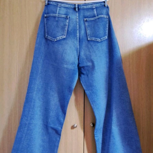 Jeans pants bell-bottom size XL like new, blue