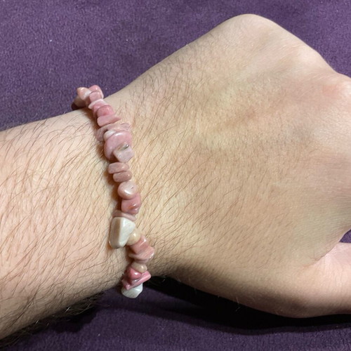 Rhodonite Genuine Stone Bracelet