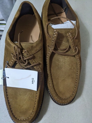 Mango leather suede shoes new size 42 beige
