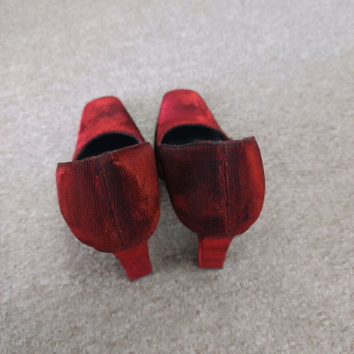 Sante pumps used, black and red, 9.5 cm heel