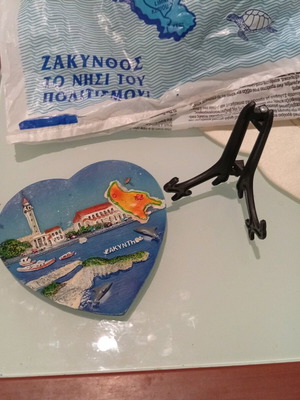Διακοσμητικό αναμνηστικό σε σχήμα καρδιάς καινούριο από Ζάκυνθο