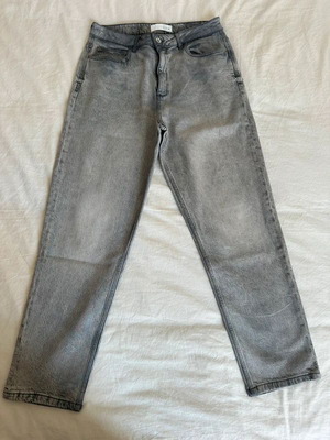 ZARA Mom Fit Comfort τζιν ψηλόμεσο σαν καινούργιο, γκρι, Νο42