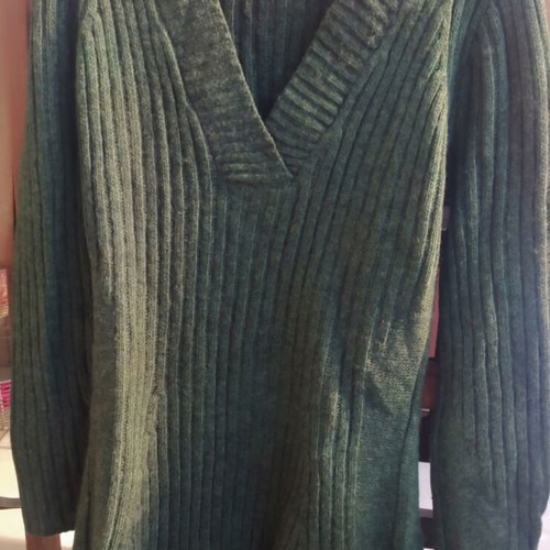 Woolen dress like new, green, size S/M