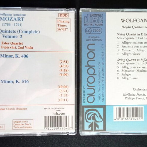 W.A. Mozart 7 CDs used, classical music set