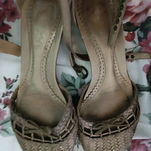 Clark's flat sandals used, leather, size 37