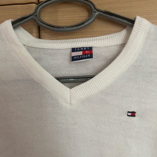 Tommy xl white pullover new
