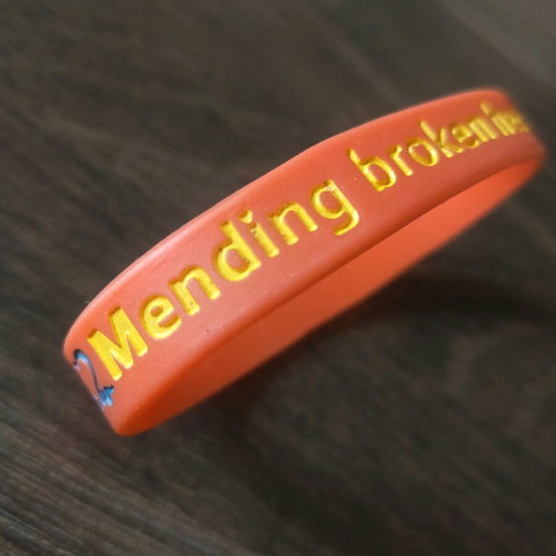 Silicone bracelet used