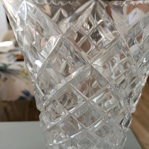 Bohemian crystal vase like new