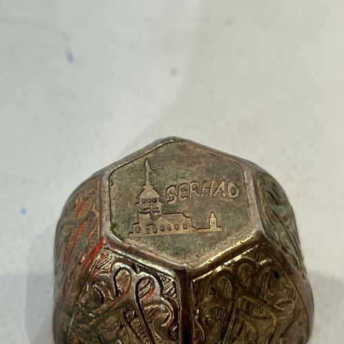 Vintage metal decorative box from Turkey Serhad used