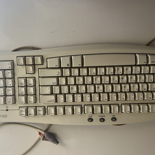 Microsoft vintage keyboards MultiMedia 1.0A and Basic 1.0A used, set of 2