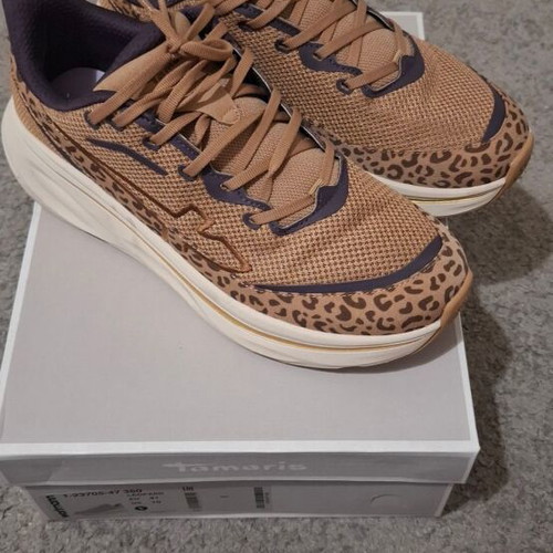 Tamaris athletic shoes size 41, brown and black