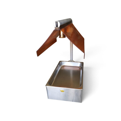 Professional potato and food warming bridge inox, like new