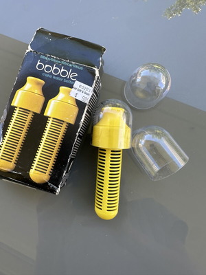 Bobble water filter replacement with 2 caps new