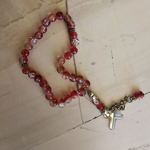 Amulet used, blessed by a priest