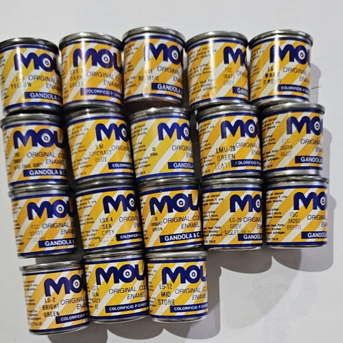 Molak Vintage Original Colour Enamel Paints set of 6 like new