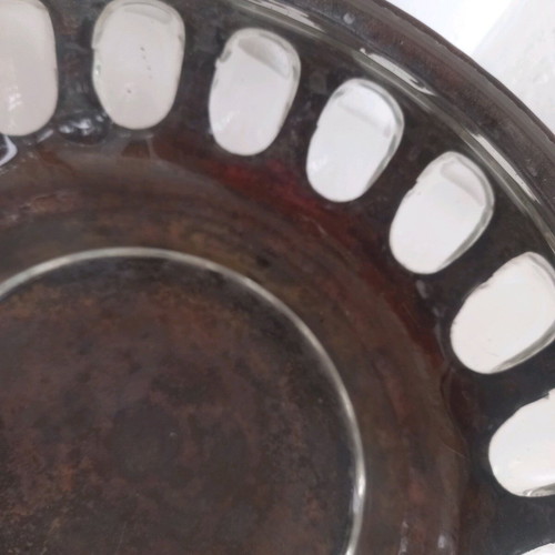 Vintage bowl used with glass and bronze from the 1980s