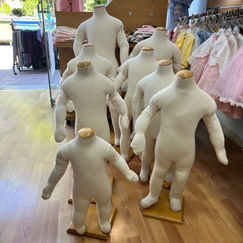 Children's store mannequins used, set of 8, various sizes