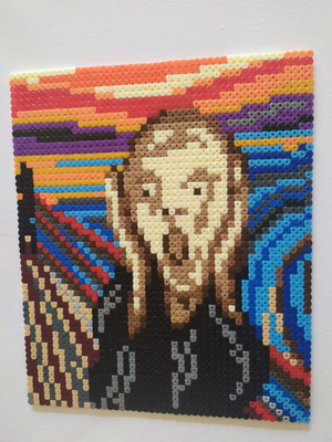 Χειροποίητο διακοσμητικό The Scream Painting νέo